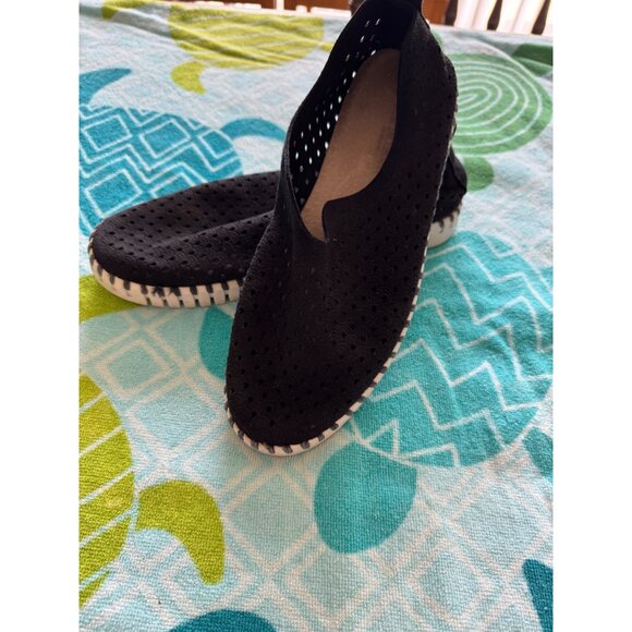 Ilse Jacobsen Women’s Tulip 139 Black Perforated Slip-On Sneaker Size 38 - Picture 1 of 7